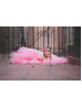 Tulle Flower Girl Dress With Rose Flowers